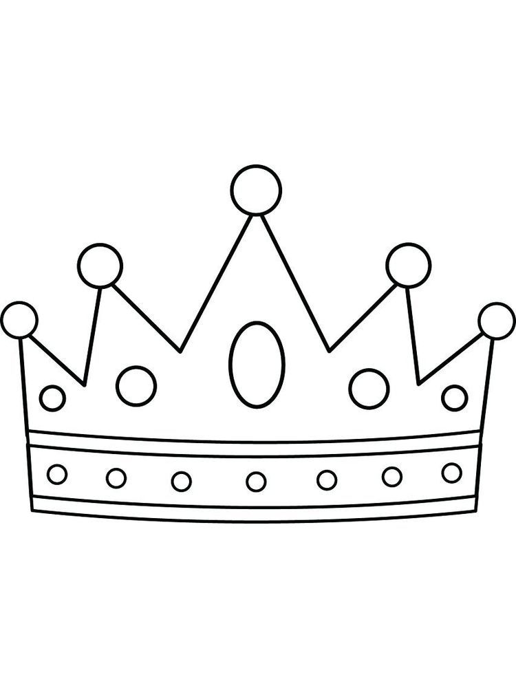 Regal Crown Coloring Pages Printable 10