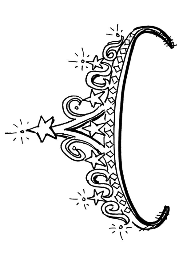 Regal Crown Coloring Pages Printable 13