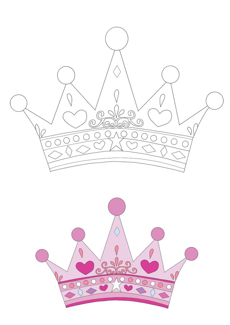 Regal Crown Coloring Pages Printable 18