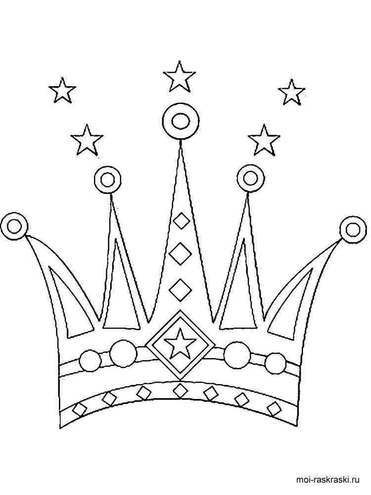 Regal Crown Coloring Pages Printable 19