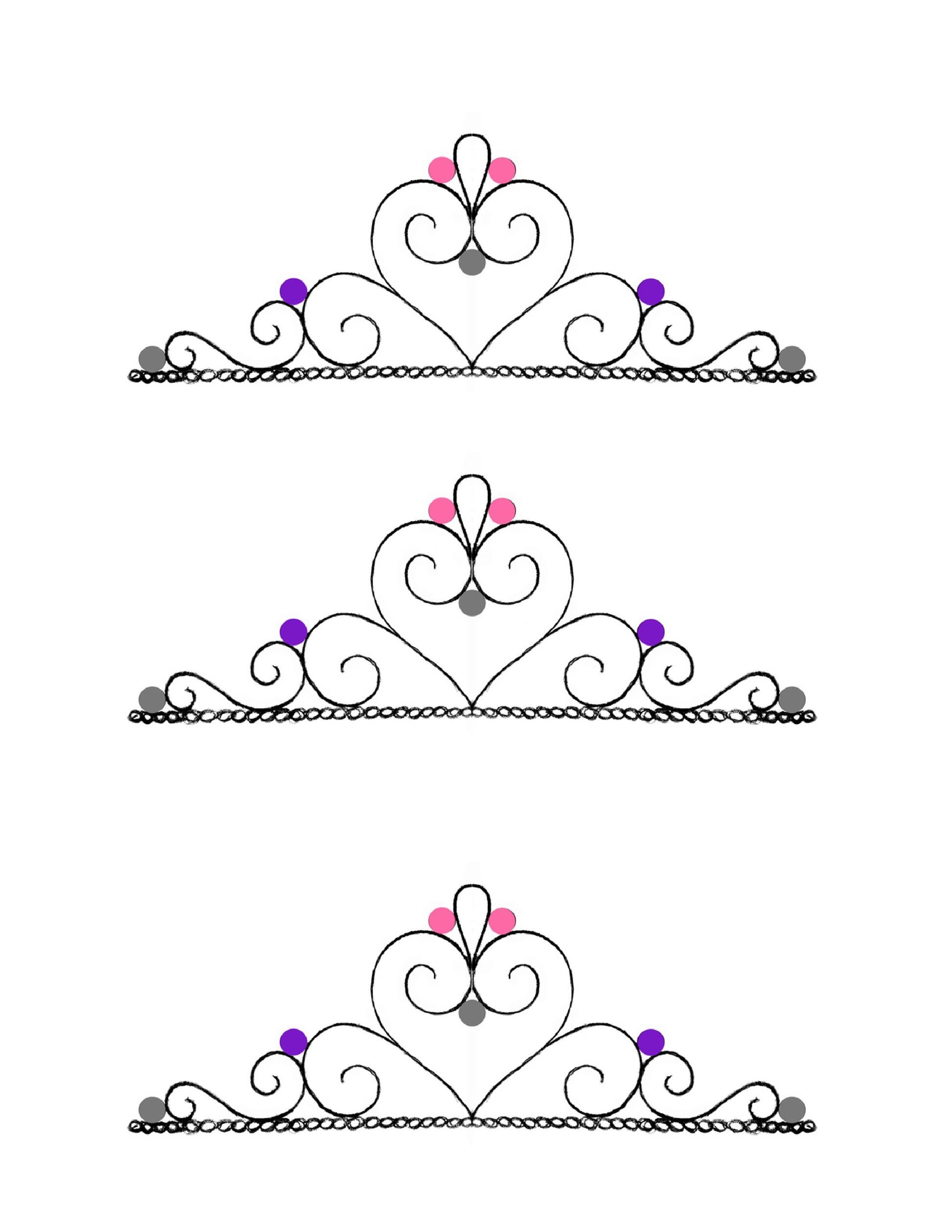 Regal Crown Coloring Pages Printable 22