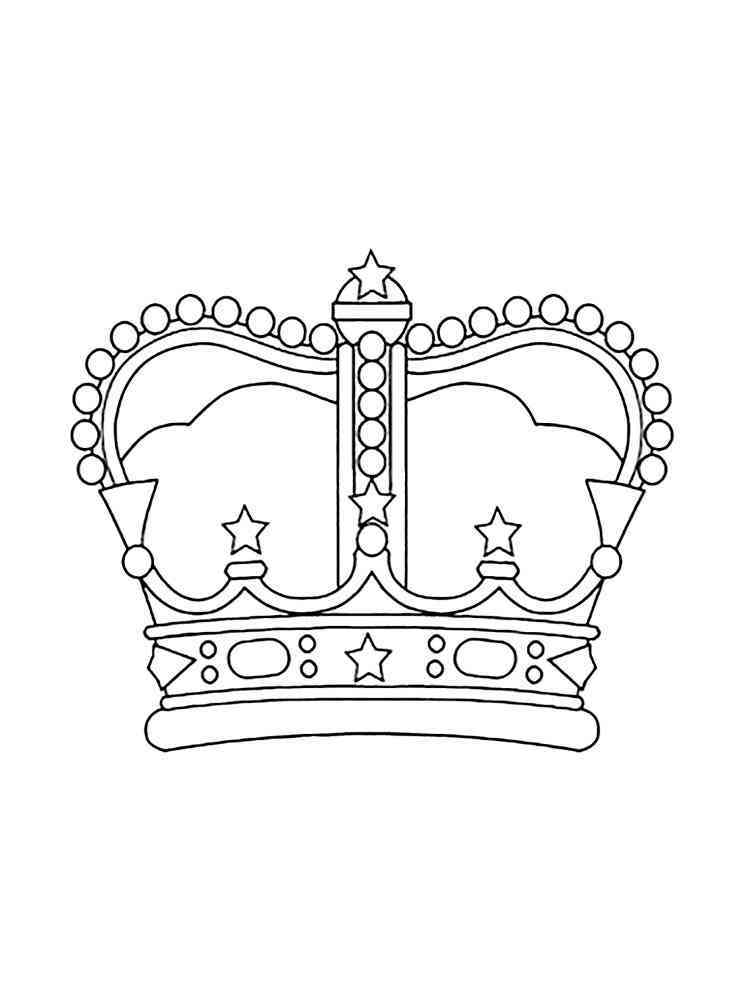 Regal Crown Coloring Pages Printable 25