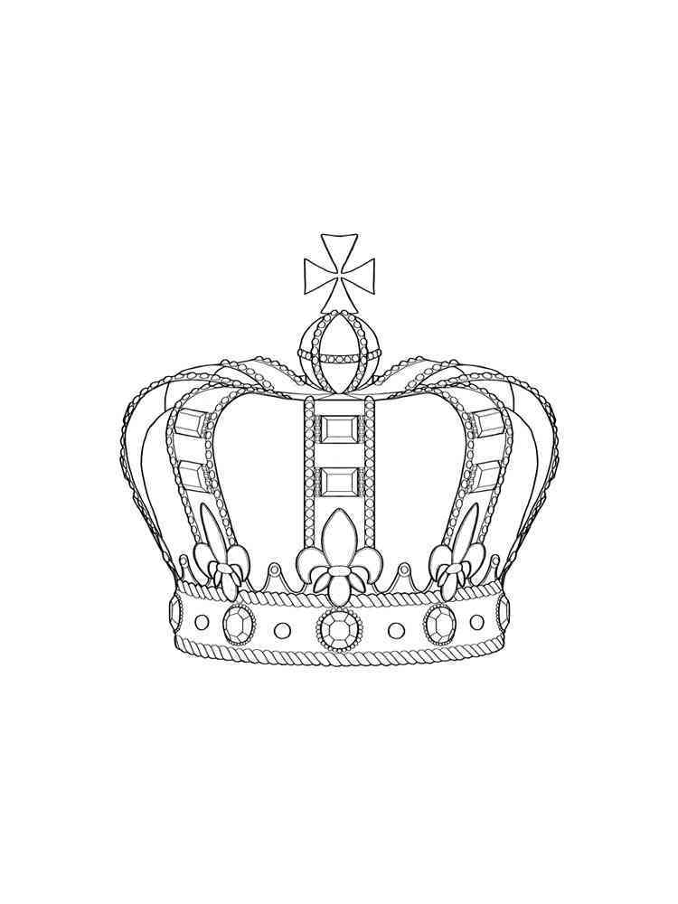 Regal Crown Coloring Pages Printable 27