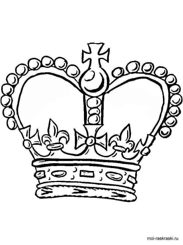 Regal Crown Coloring Pages Printable 28