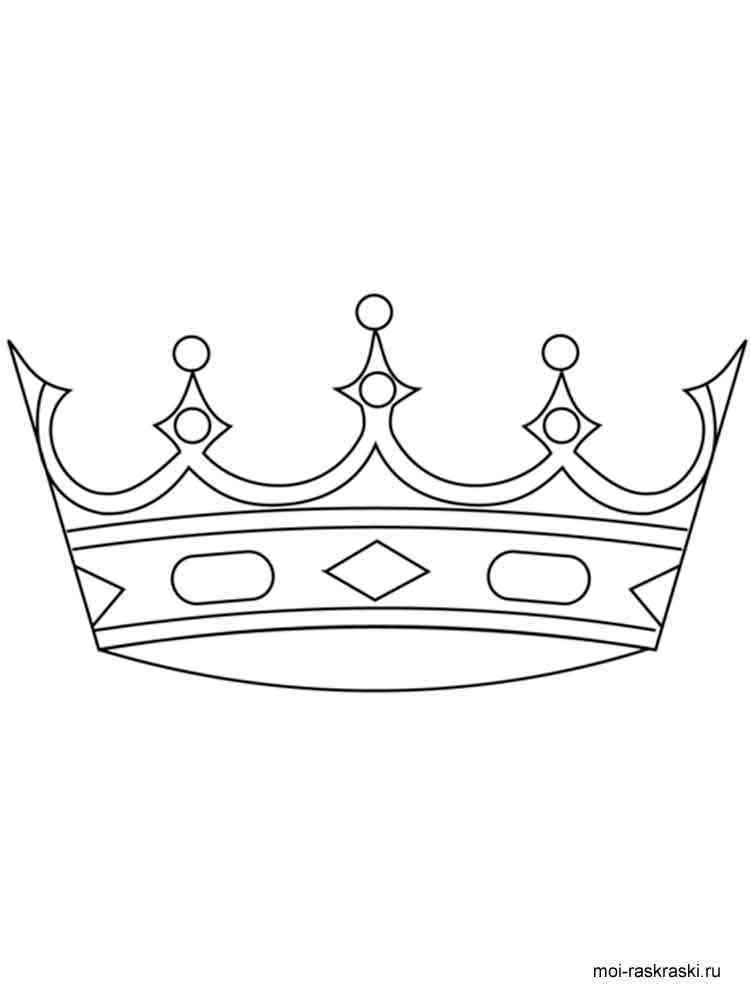 Regal Crown Coloring Pages Printable 29