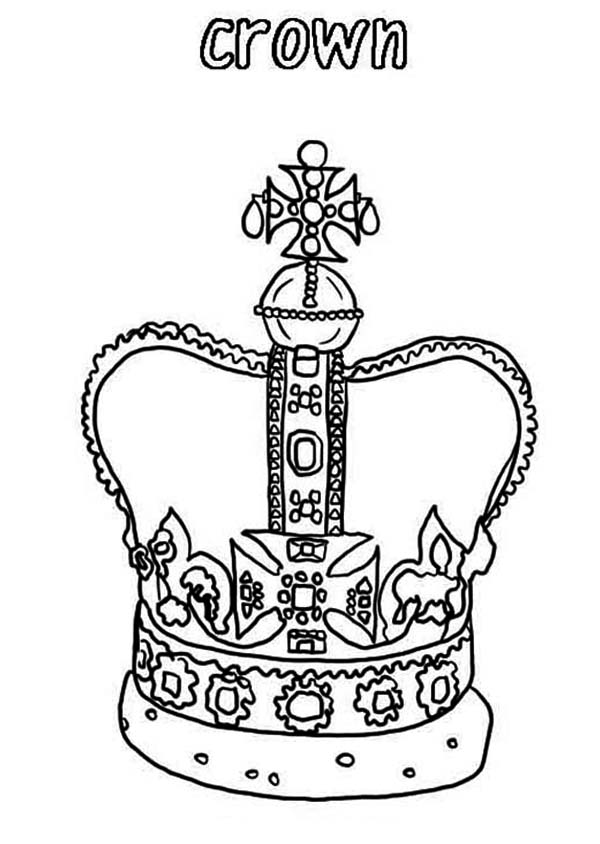 Regal Crown Coloring Pages Printable 32