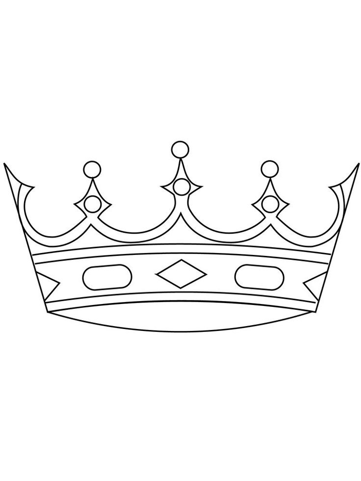 Regal Crown Coloring Pages Printable 33