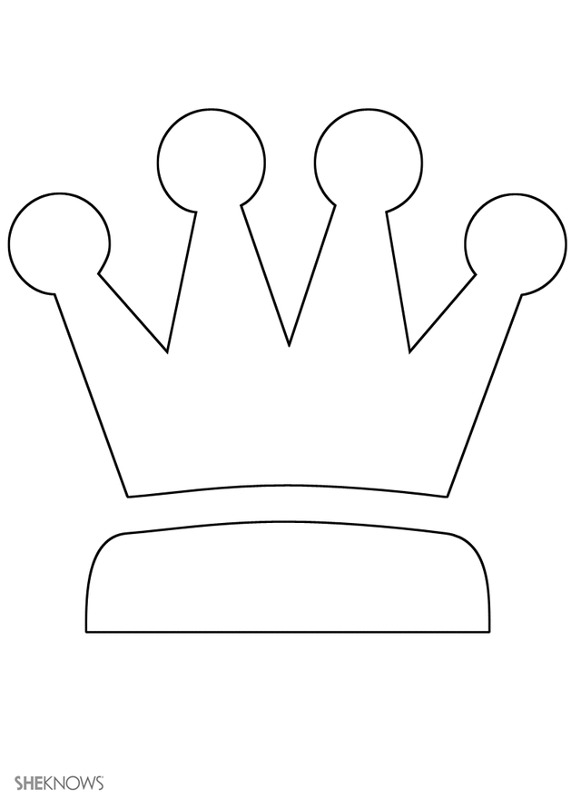 Regal Crown Coloring Pages Printable 35