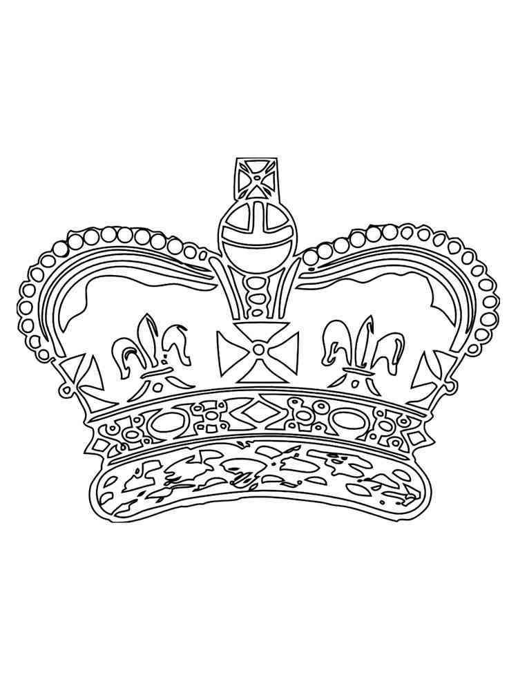 Regal Crown Coloring Pages Printable 6