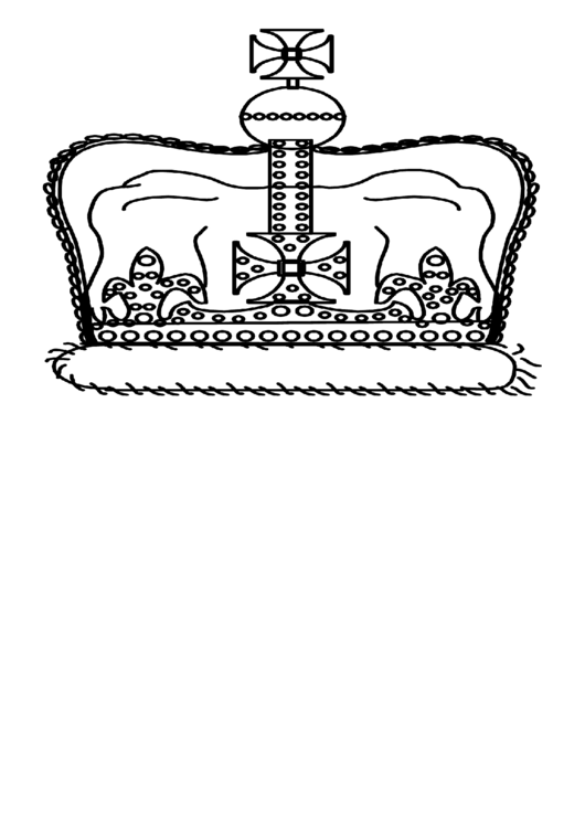 Regal Crown Coloring Pages Printable 9