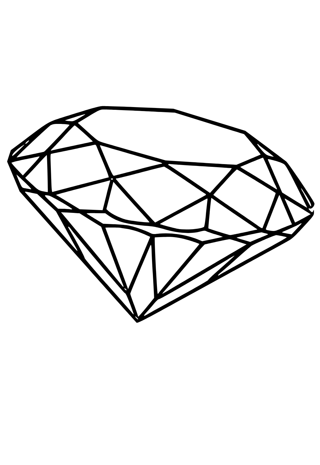 Sparkling Diamond Coloring Pages Printable 30