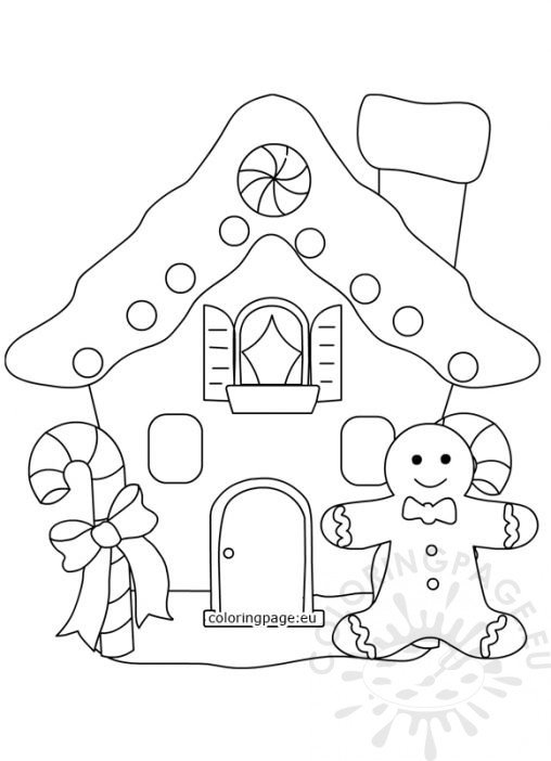 29 Gingerbread House Coloring Pages Printable 13