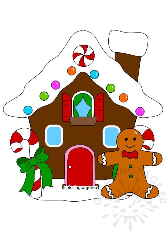 29 Gingerbread House Coloring Pages Printable 14