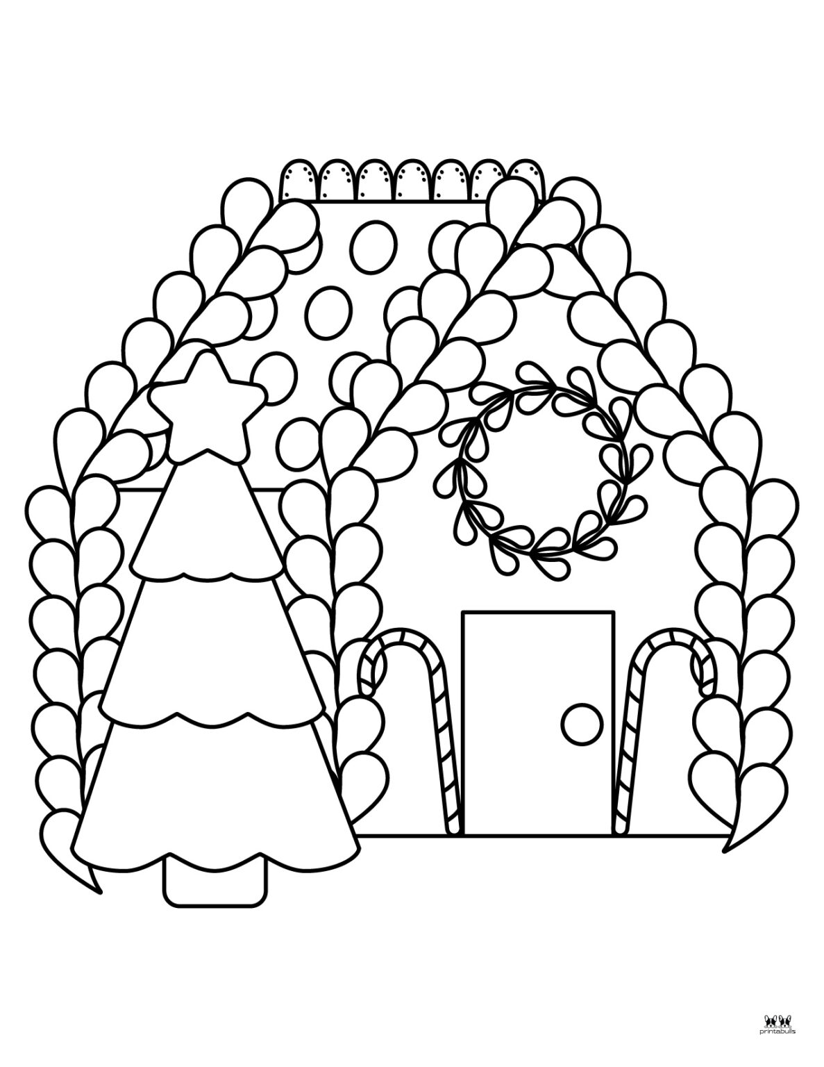 29 Gingerbread House Coloring Pages Printable 28