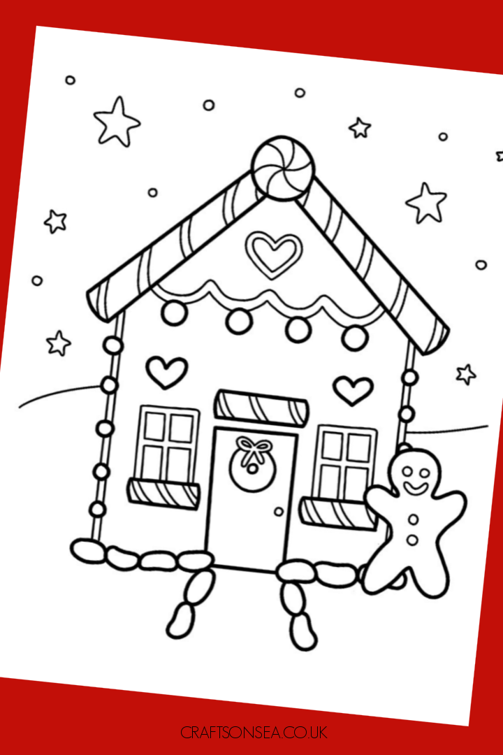 29 Gingerbread House Coloring Pages Printable 31