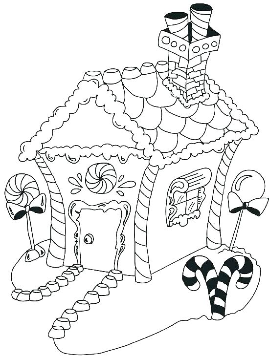 29 Gingerbread House Coloring Pages Printable 7