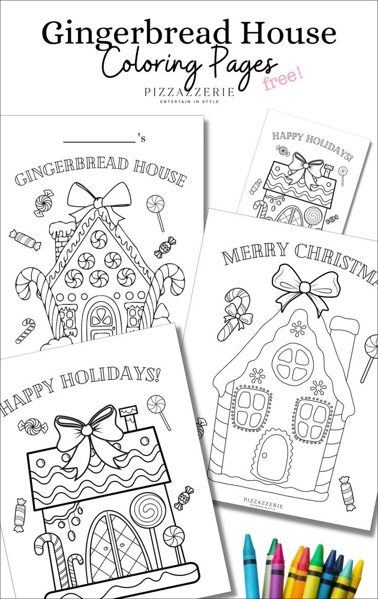 29 Gingerbread House Coloring Pages Printable 9