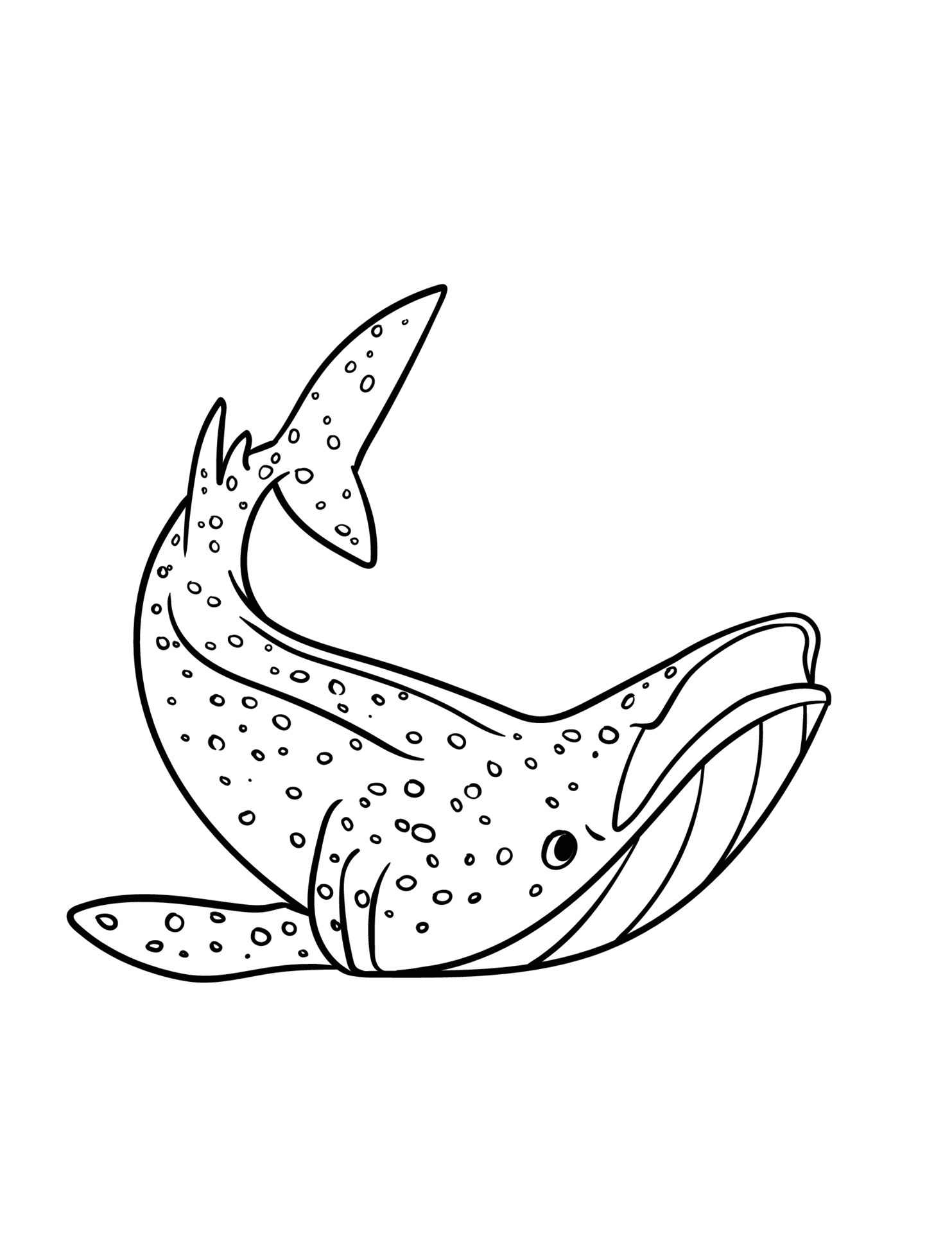 29 Massive Whale Shark Coloring Page Printable 1