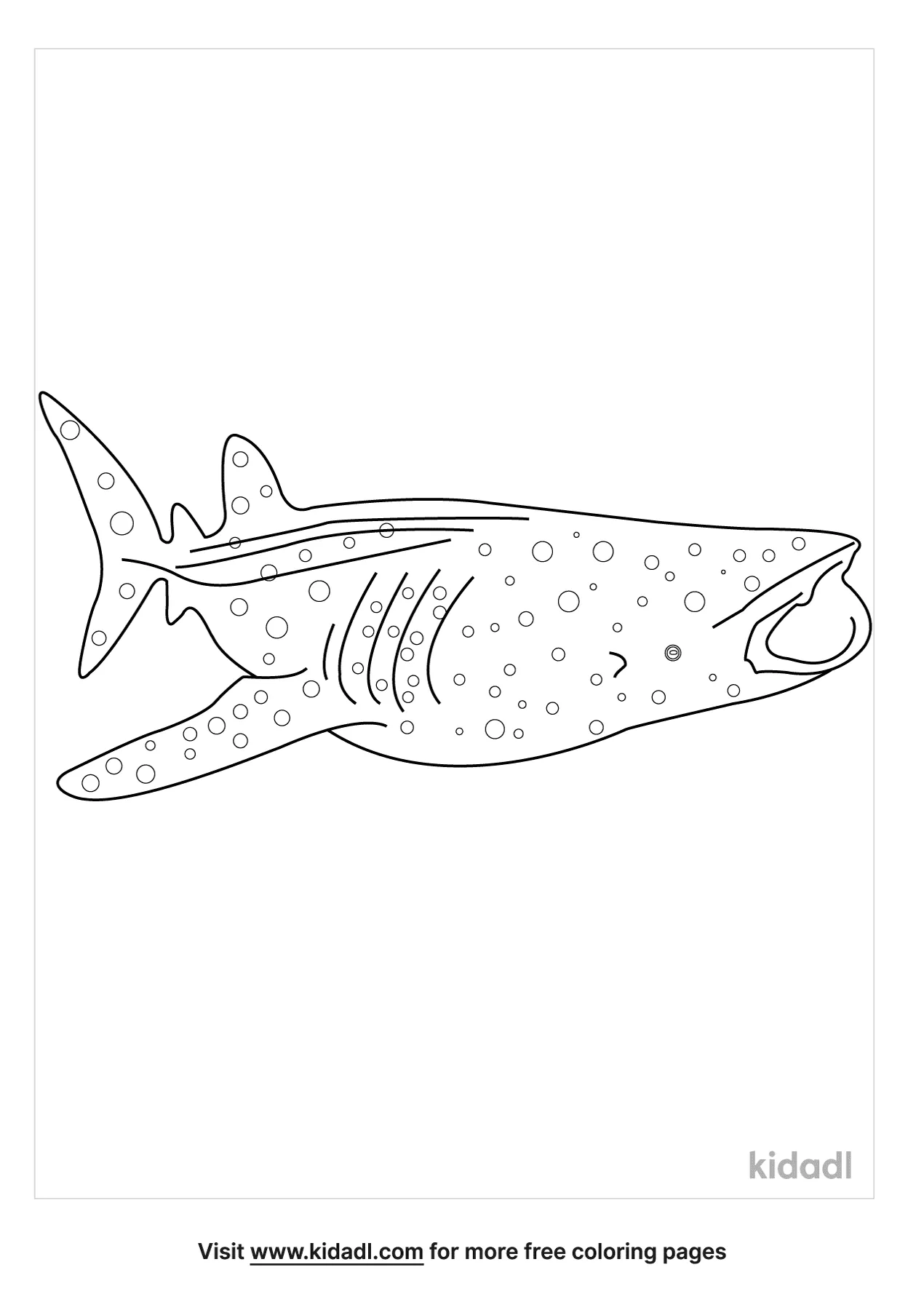 29 Massive Whale Shark Coloring Page Printable 2