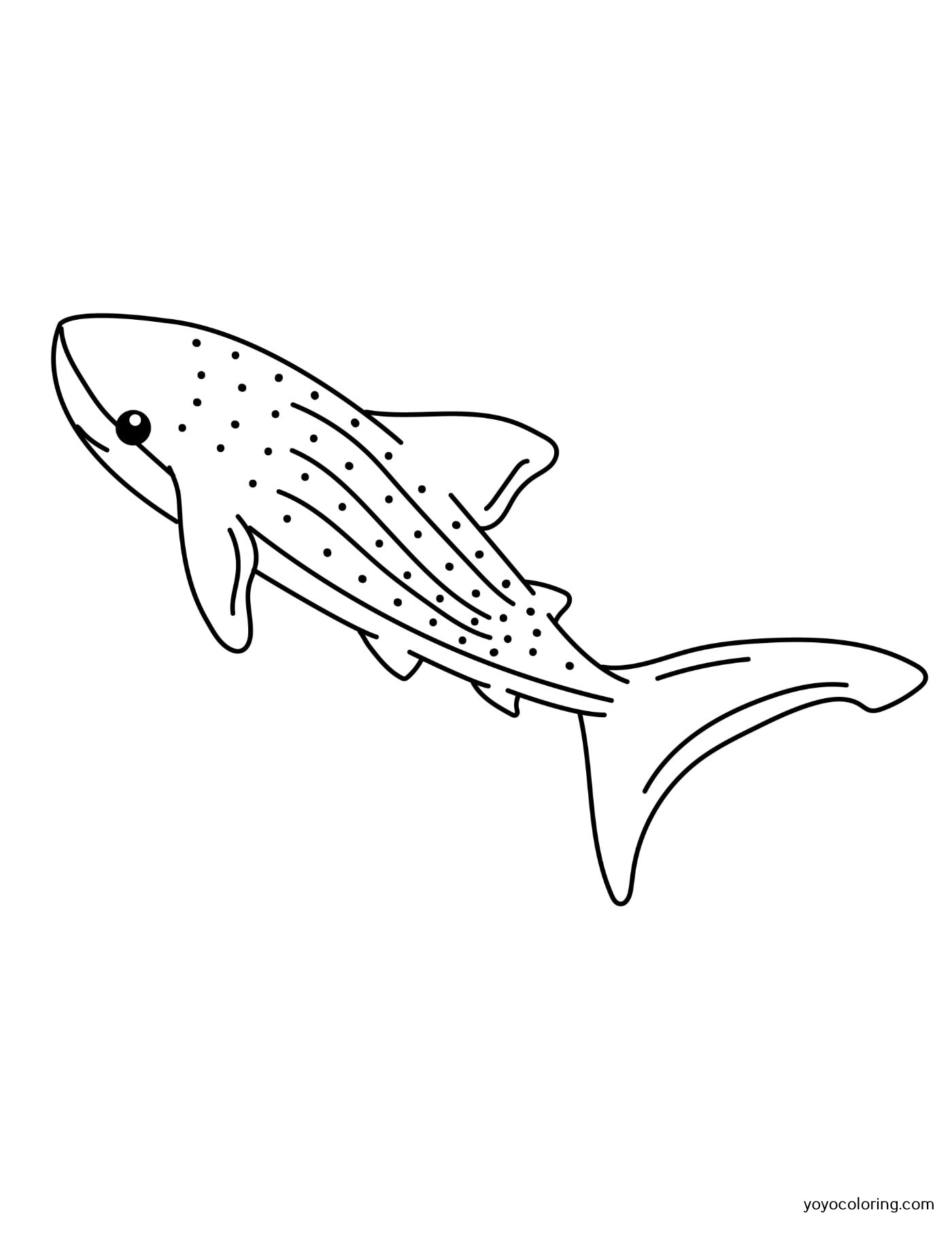 29 Massive Whale Shark Coloring Page Printable 3