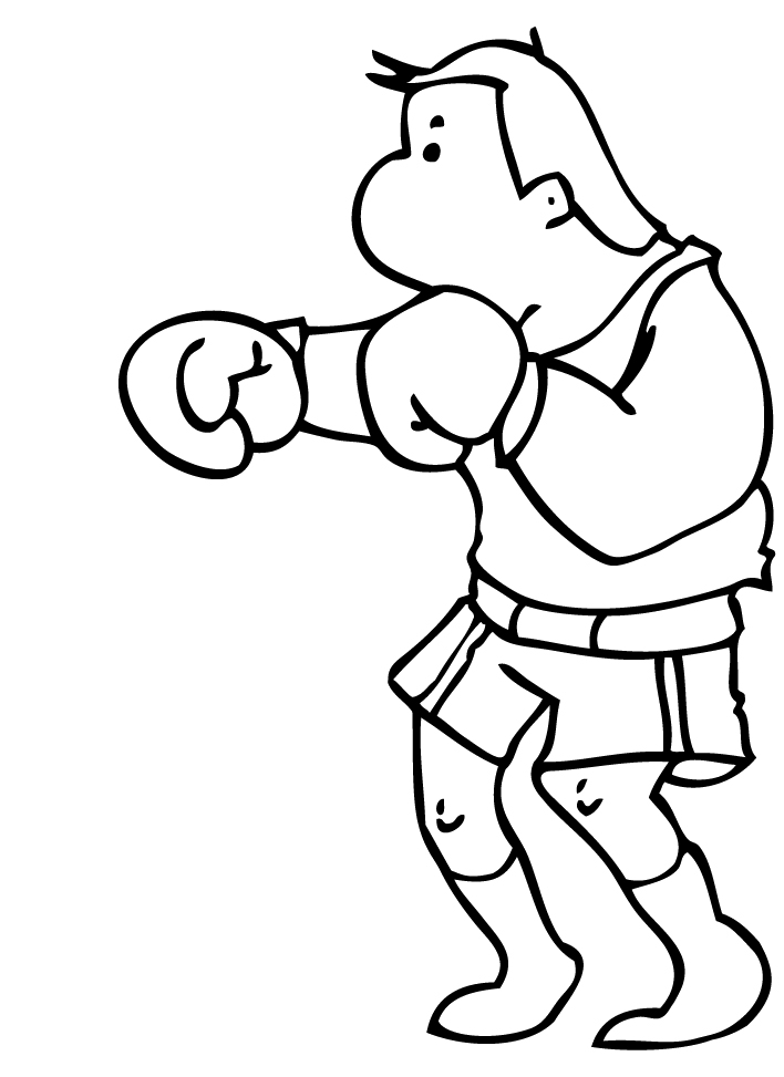 30 Boxing Coloring Pages Printable 17