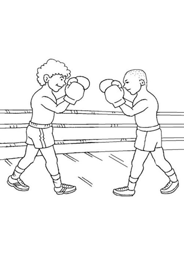 30 Boxing Coloring Pages Printable 2