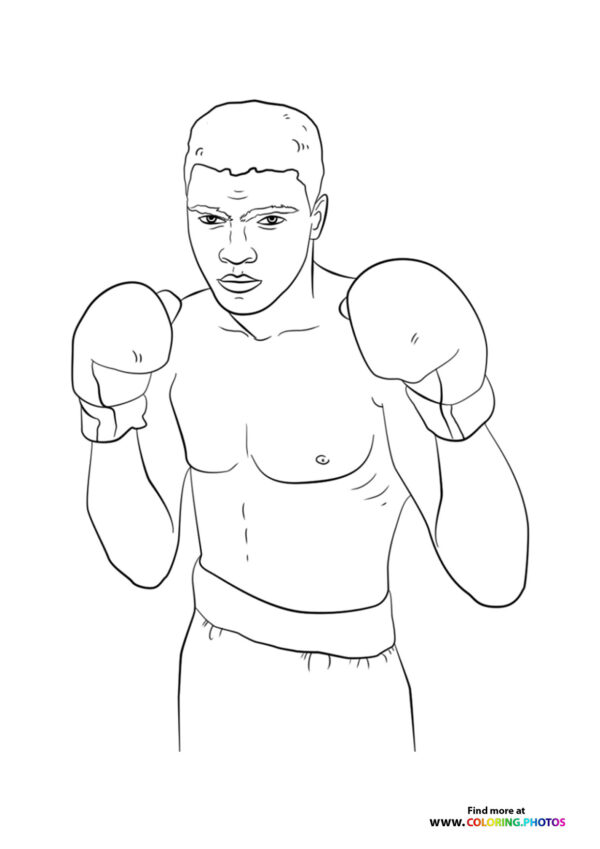 30 Boxing Coloring Pages Printable 25