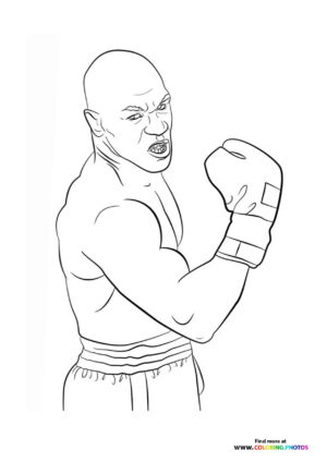 30 Boxing Coloring Pages Printable 28