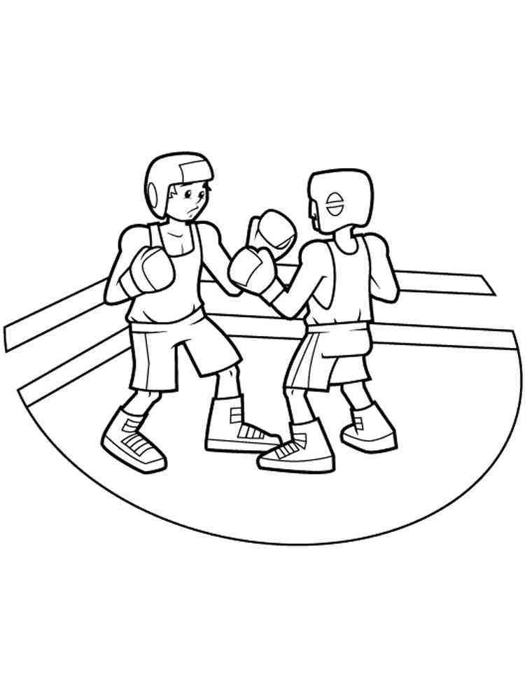 30 Boxing Coloring Pages Printable 33