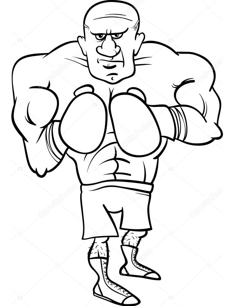 30 Boxing Coloring Pages Printable 35