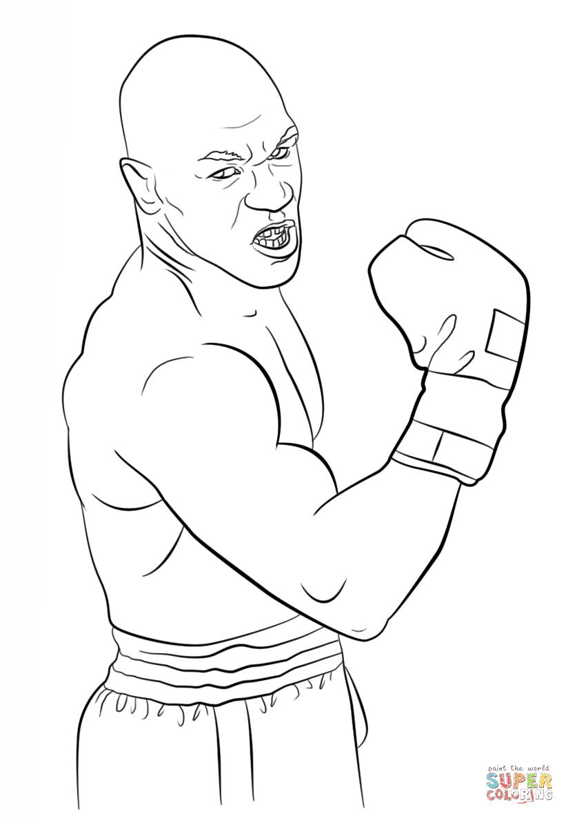 30 Boxing Coloring Pages Printable 6