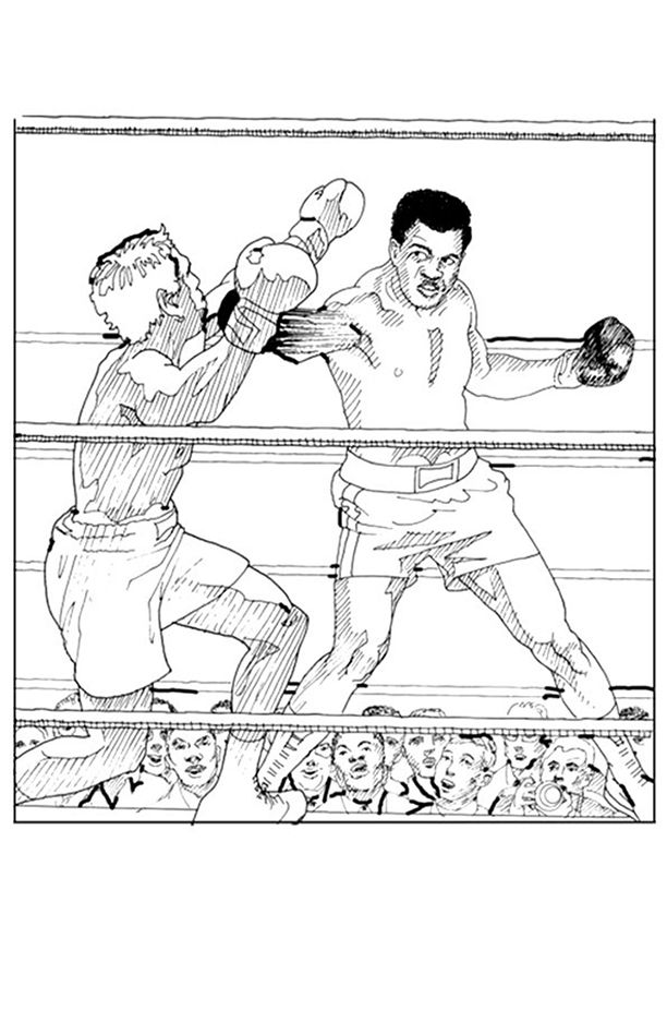 30 Boxing Coloring Pages Printable 7