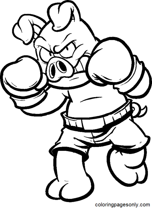 30 Boxing Coloring Pages Printable 9