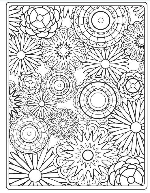 30 Elegant Flower Coloring Pages for Adults Printable 32