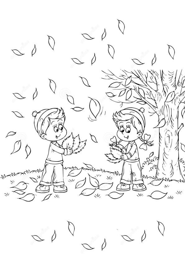 30 Leaf Coloring Pages for Kids Printable 21