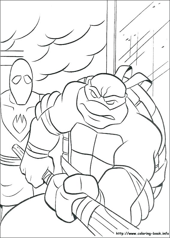 30 Ninja Turtles Face Coloring Pages Printable 12