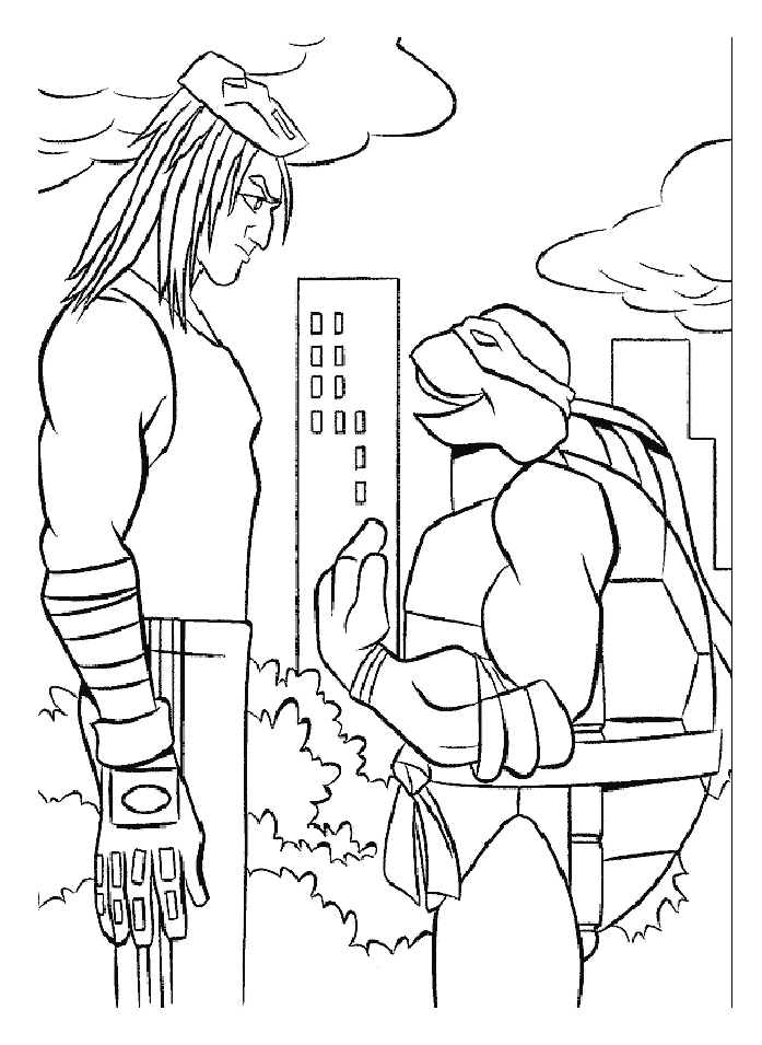 30 Ninja Turtles Face Coloring Pages Printable 14