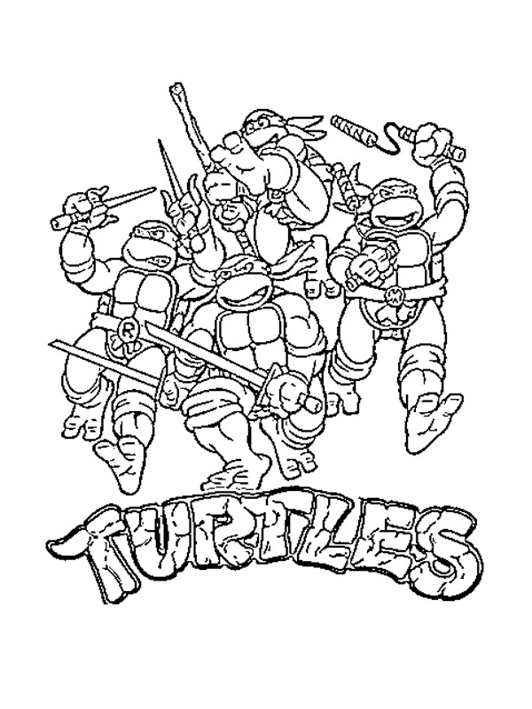 30 Ninja Turtles Face Coloring Pages Printable 22