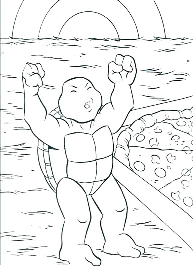 30 Ninja Turtles Face Coloring Pages Printable 24