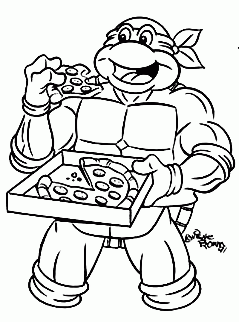 30 Ninja Turtles Face Coloring Pages Printable 3