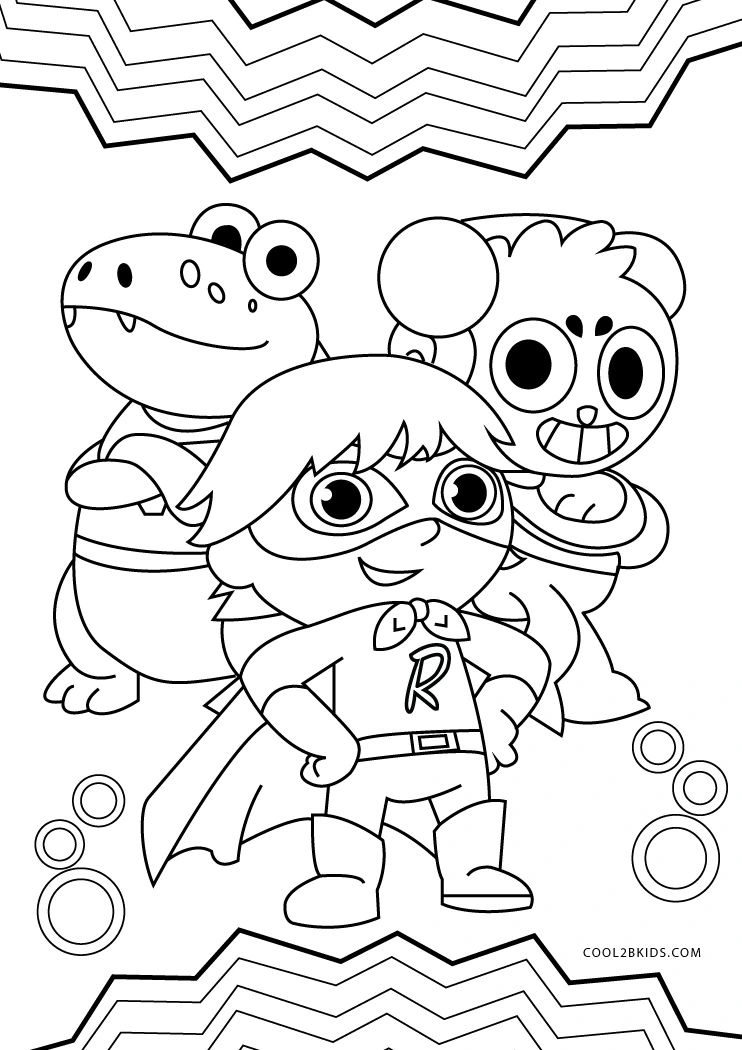 30 Ryan Coloring Pages PDF Printable 26