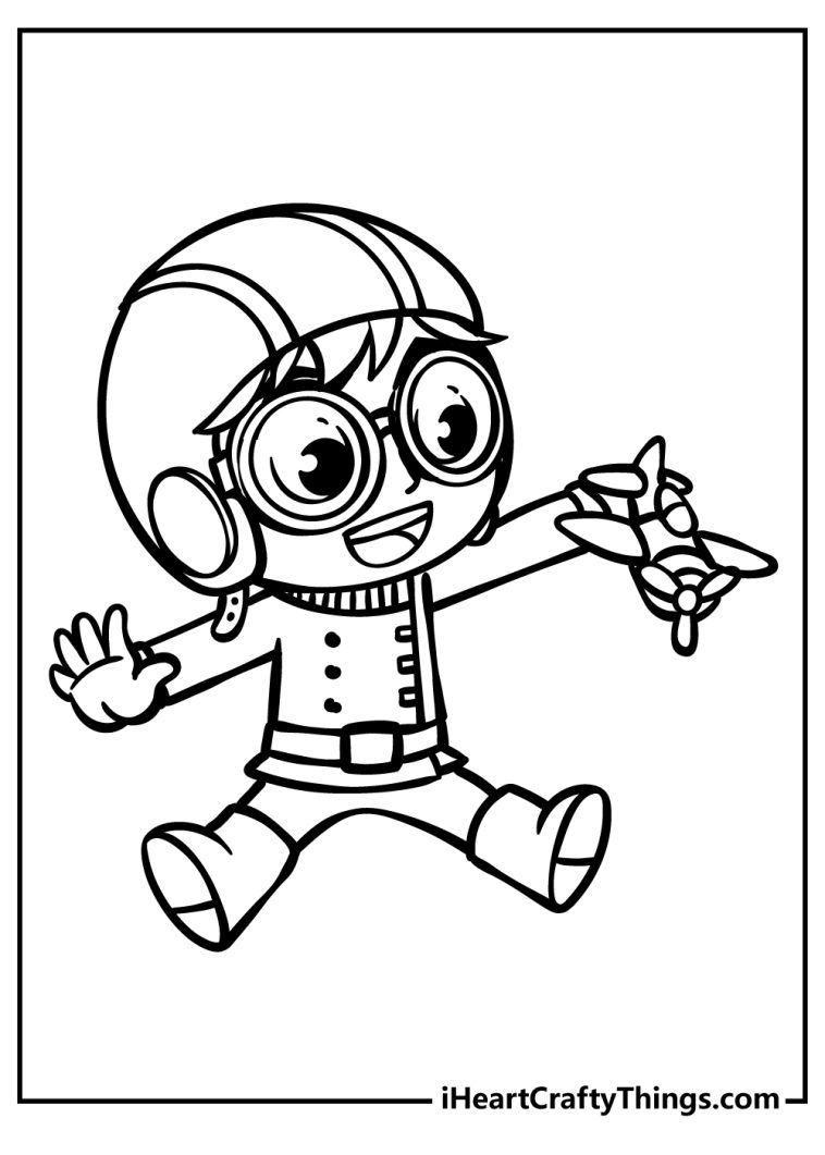 30 Ryan Coloring Pages PDF Printable 27