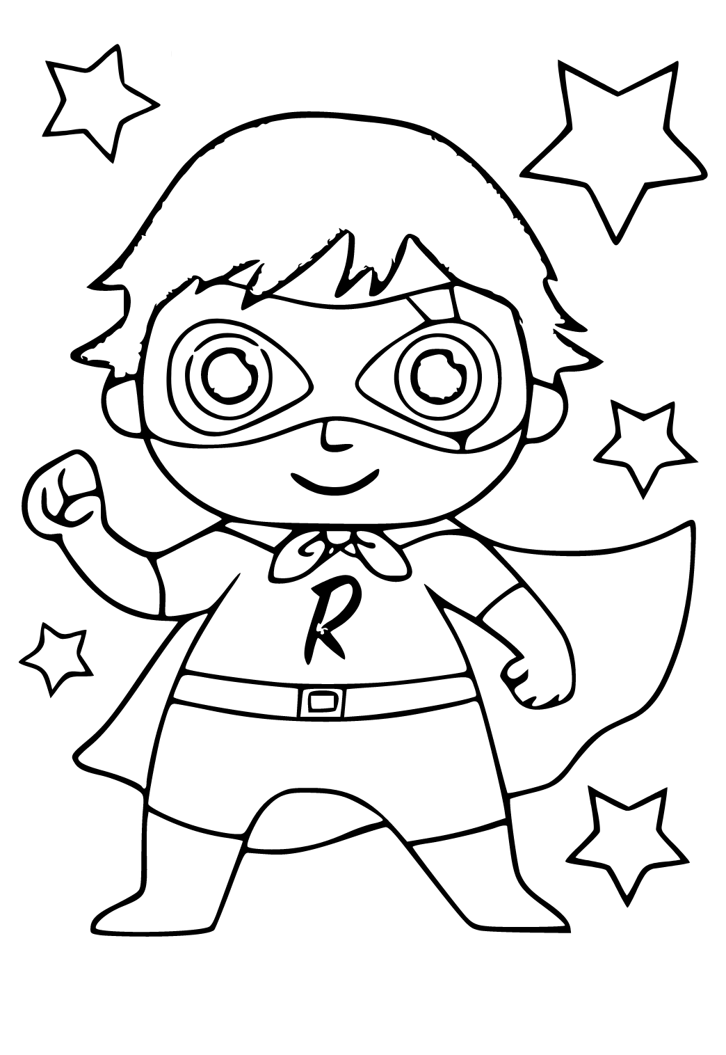 30 Ryan Coloring Pages PDF Printable 4