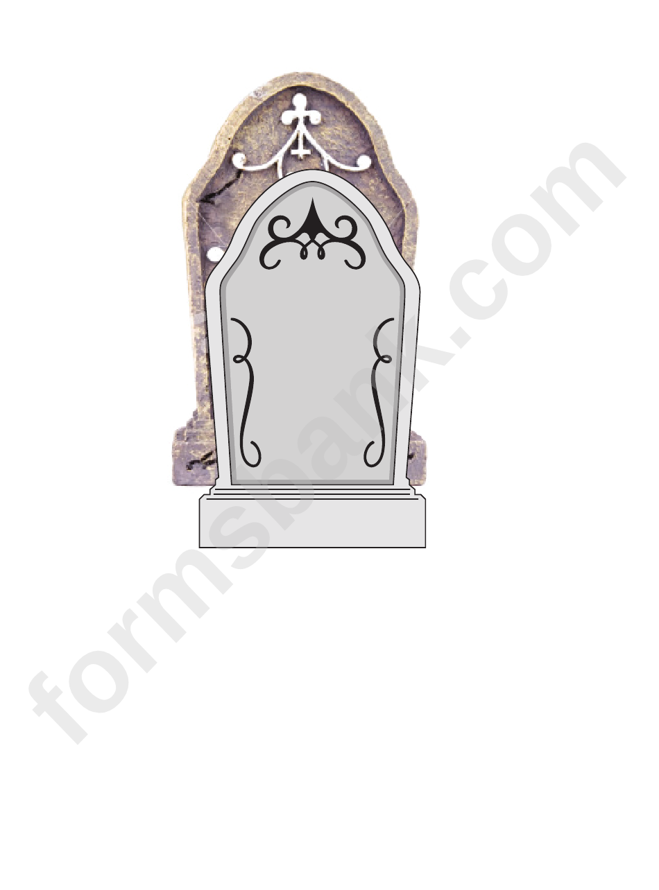 30 Spooky Tombstone Coloring Pages Printable 23