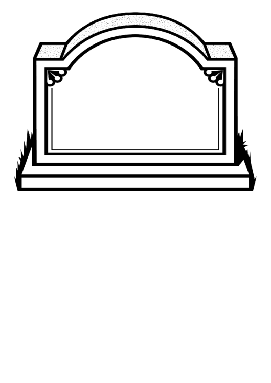 30 Spooky Tombstone Coloring Pages Printable 5