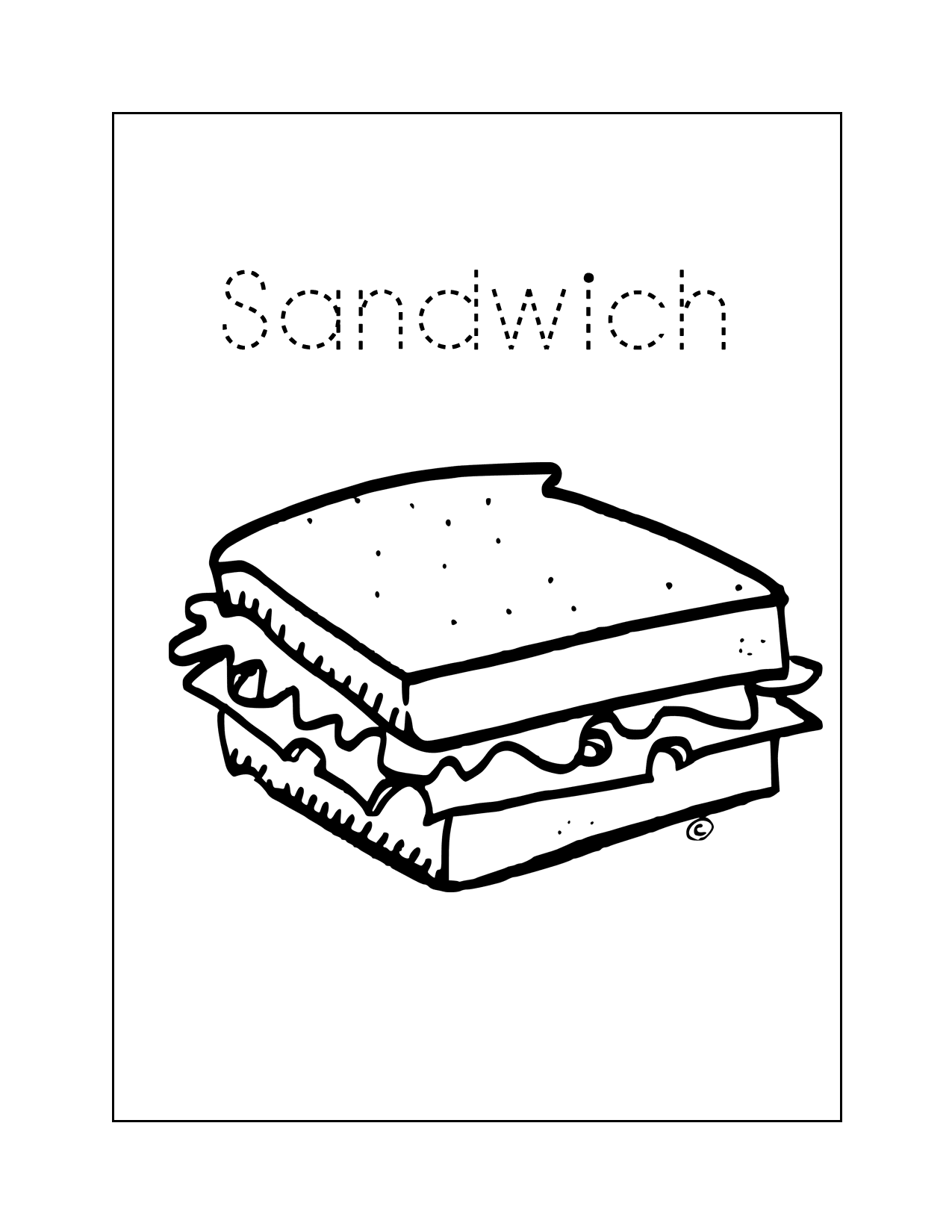 30 Tasty Sandwich Coloring Pages Printable 30