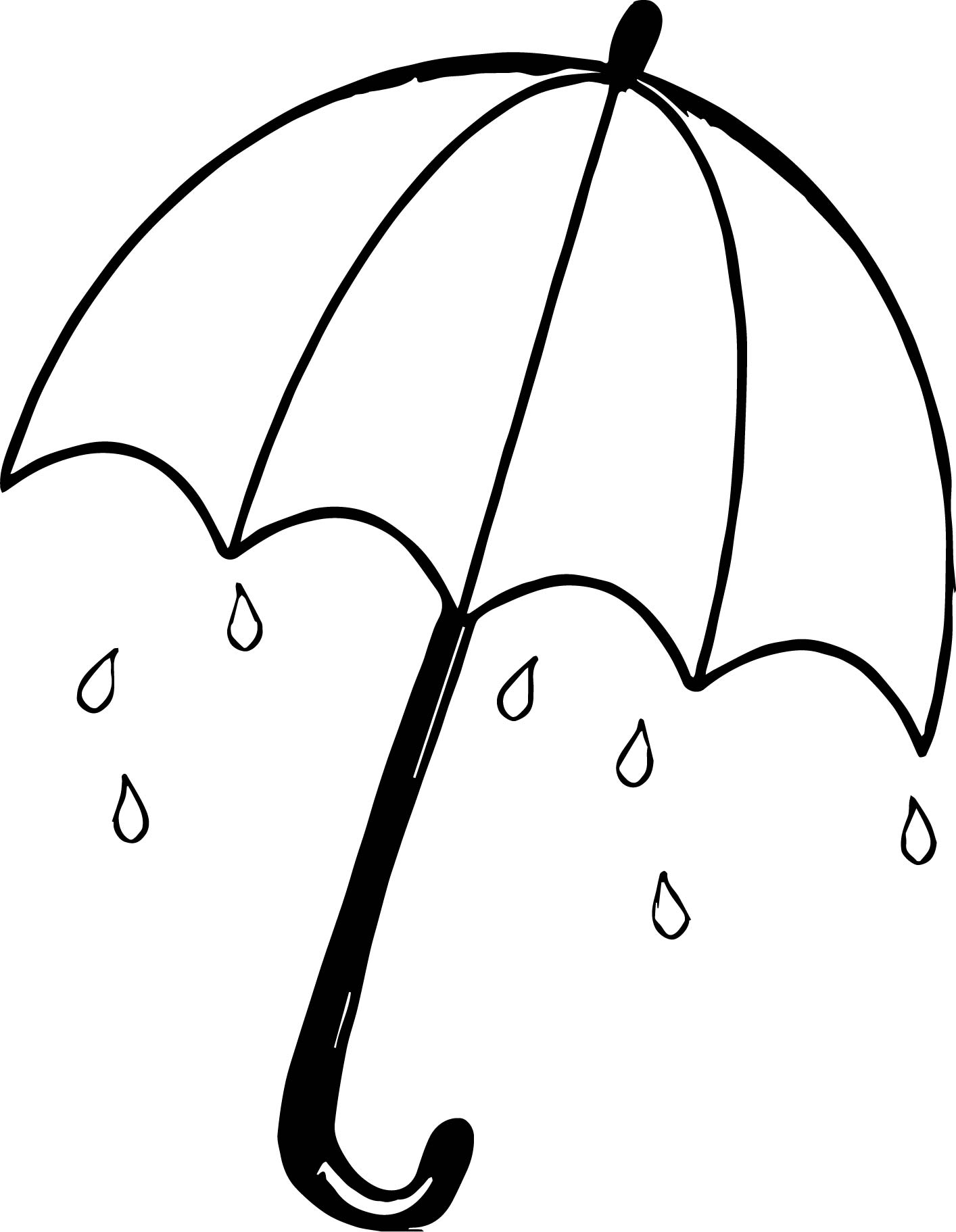 30 Umbrella Coloring Pages Printable 1