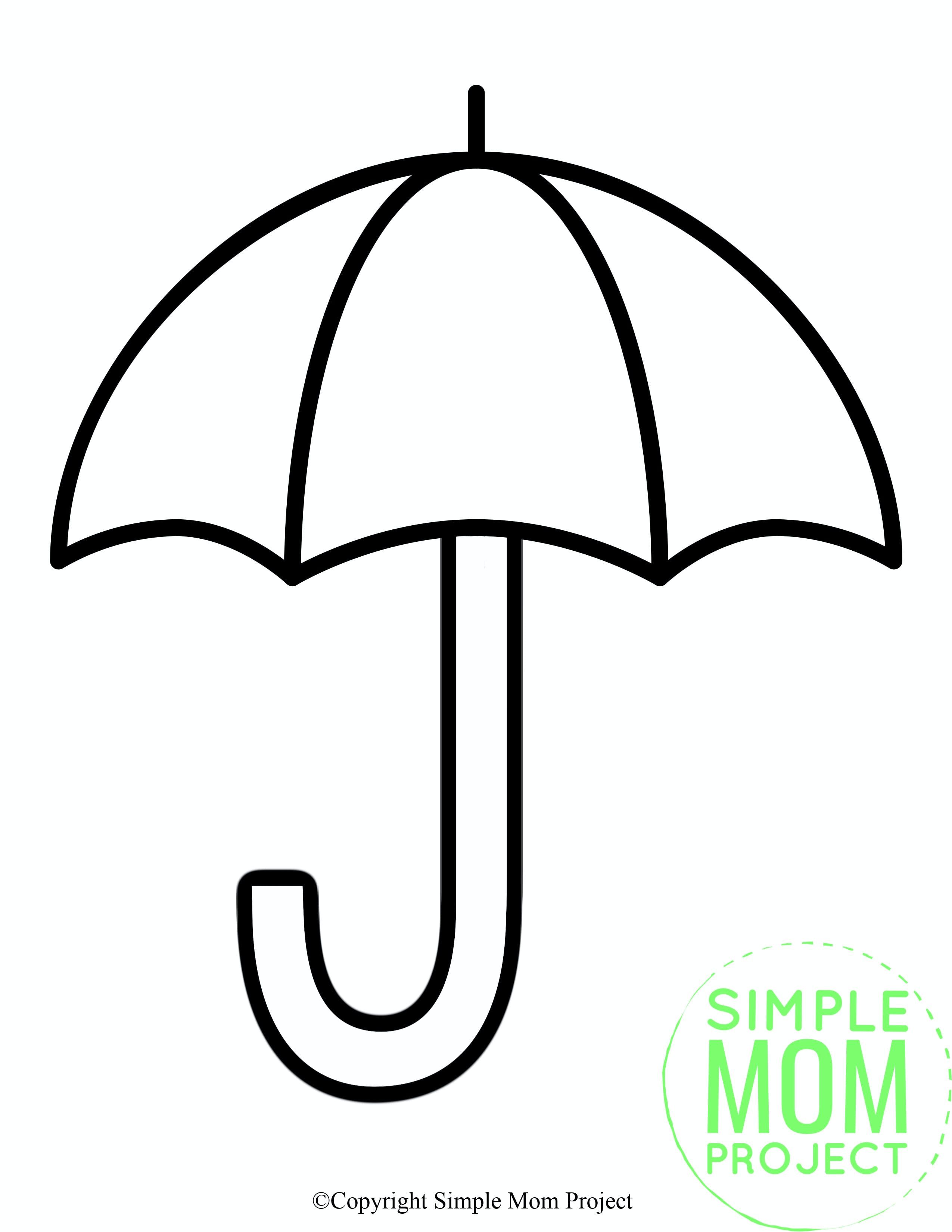 30 Umbrella Coloring Pages Printable 12