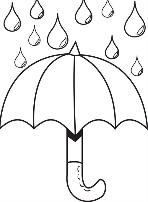 30 Umbrella Coloring Pages Printable 13