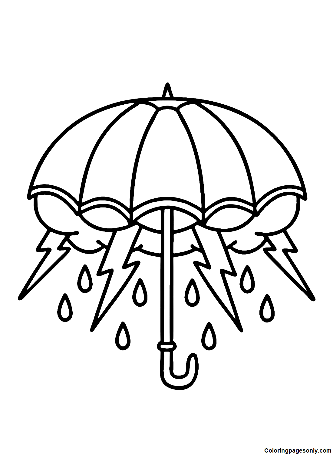 30 Umbrella Coloring Pages Printable 22